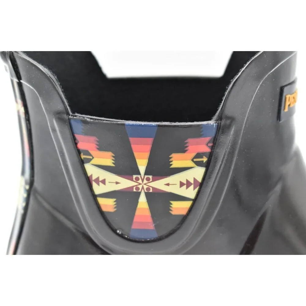 Pendleton Tucson Rain Boots Women Size 7 Black New Waterproof Chelsea Ankle Boot